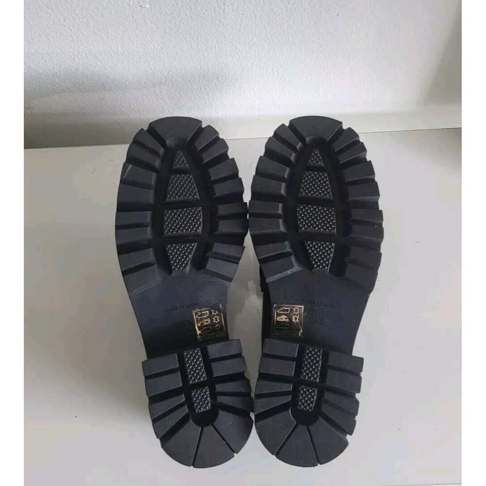 Free People Lyra Link Women's Black Loafer Platform Chunky Mules Size 39.5 - Picture 10 of 10